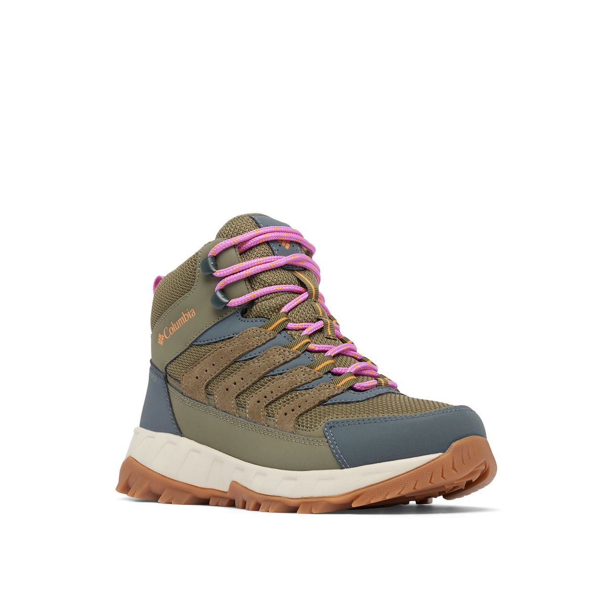 COLUMBIA - Botín Mujer Strata Trail Mid Wp Verde COLUMBIA