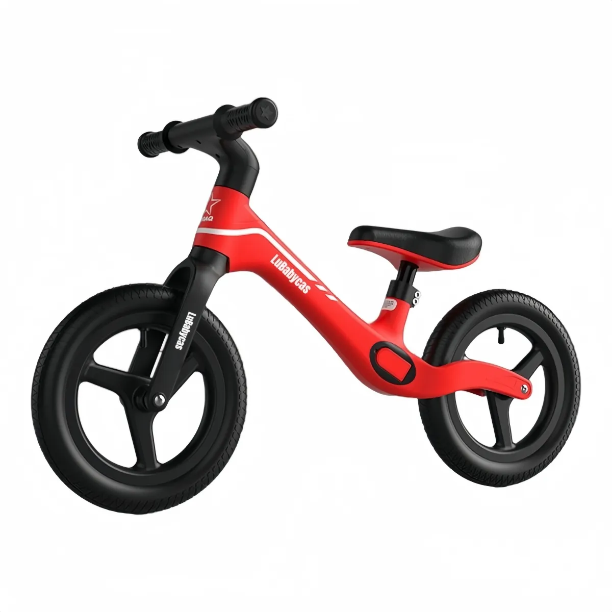 LUBABYCAS - Bicicleta de Equilibrio 2-6 Años Aro 12 LuBabycas Roja