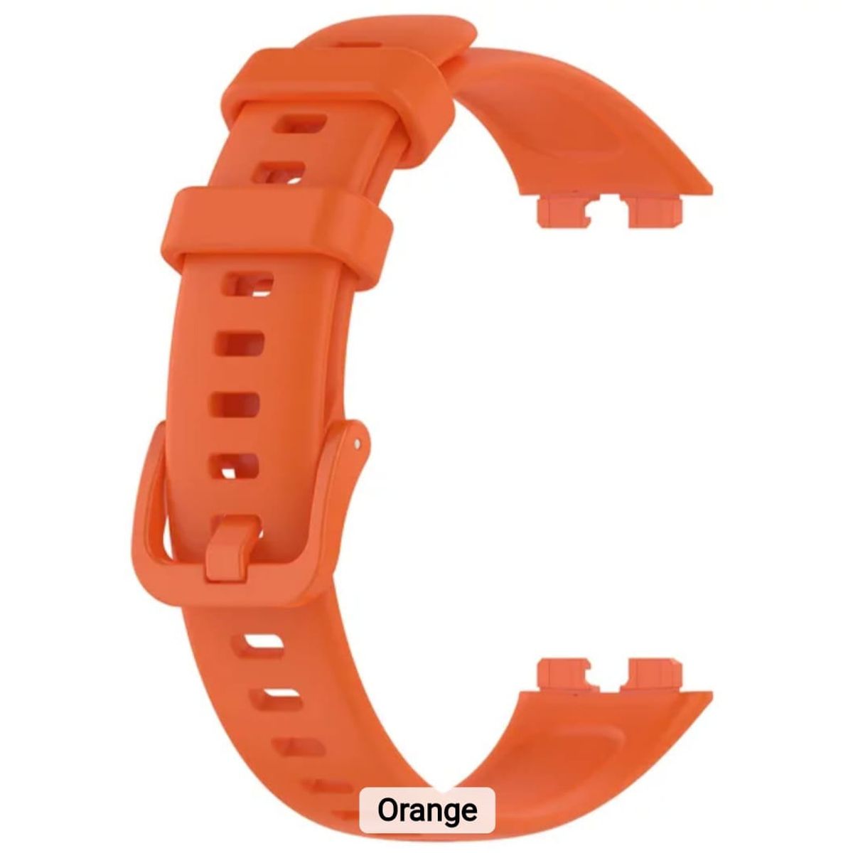 GENERICO - Correa NARANJA Silicona Smartband Smartwatch Huawei FIT8-9-10