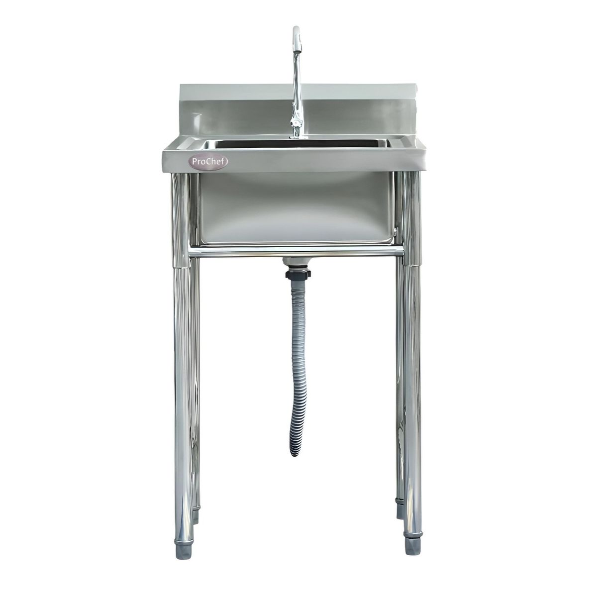 PROCHEF - Lavafondos Acero Inoxidable 60x60x90 cm. Con Grifería