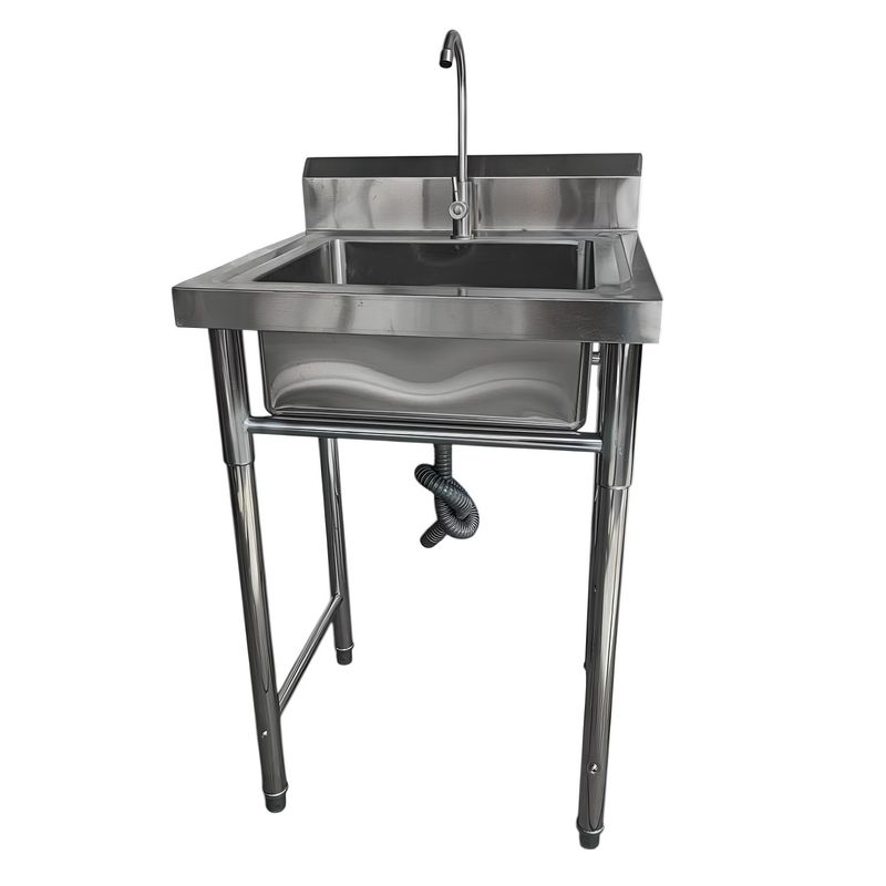 PROCHEF - Lavafondos Acero Inoxidable 60x60x90 cm. Con Grifería