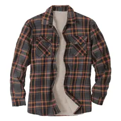 TIOZONEY - Camisa térmica para hombres - Marrón