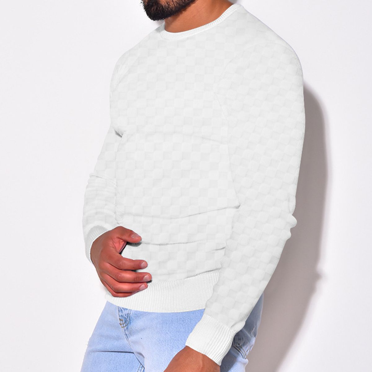 TIOZONEY - Polera Casual Manga Larga Hombre