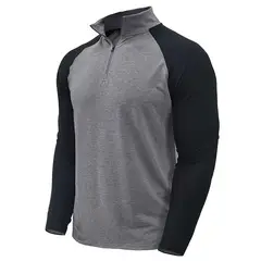 TIOZONEY - Manga larga con cremallera Sport para hombre