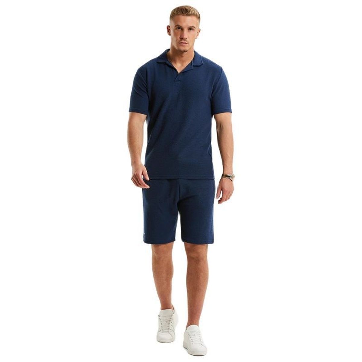 TIOZONEY - Traje de Verano Polera Polo Casual Hombres