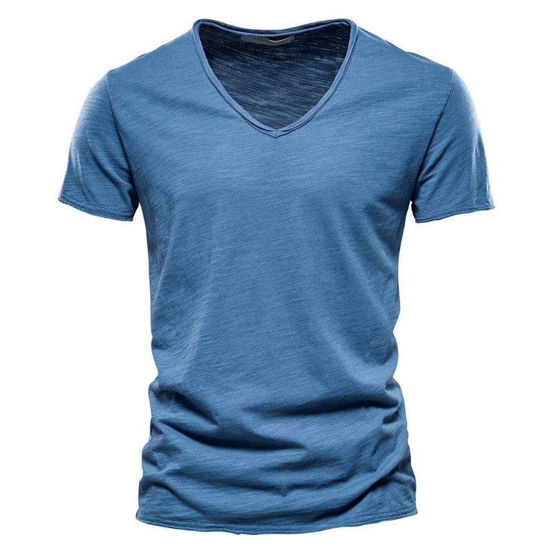 TIOZONEY - Polera Manga Corta Algodón Hombre