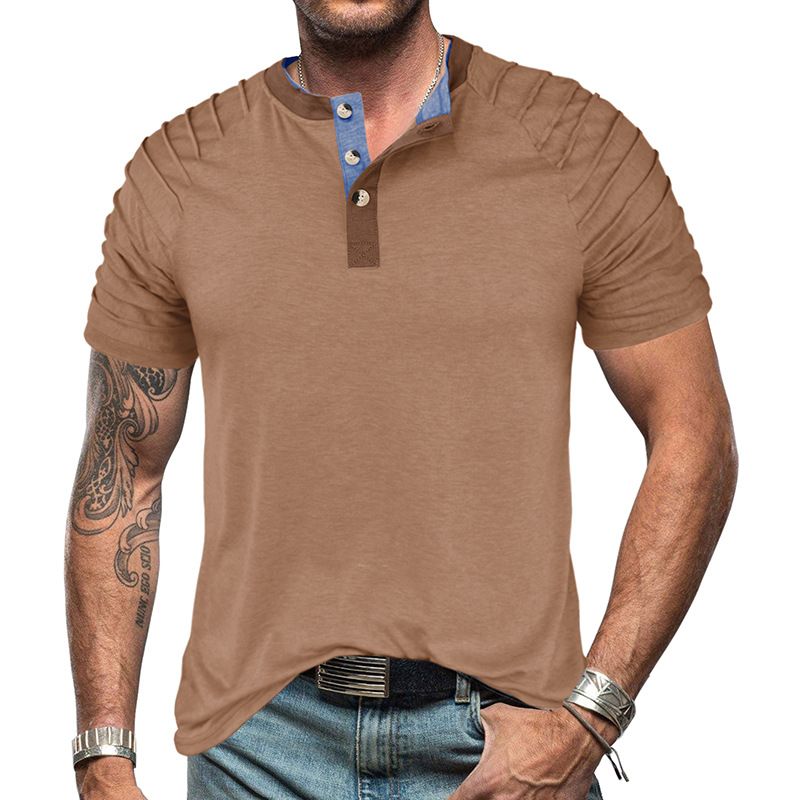 TIOZONEY - Polera Manga Corta Algodón Hombre