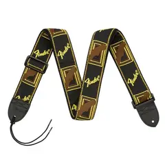 FENDER - Correa de Guitarra Monogrammed Black-Brown-Yellow
