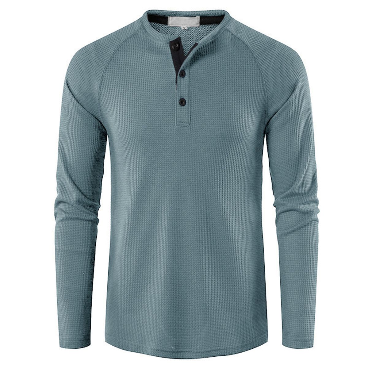 TIOZONEY - Polera Manga Larga Algodón Hombre