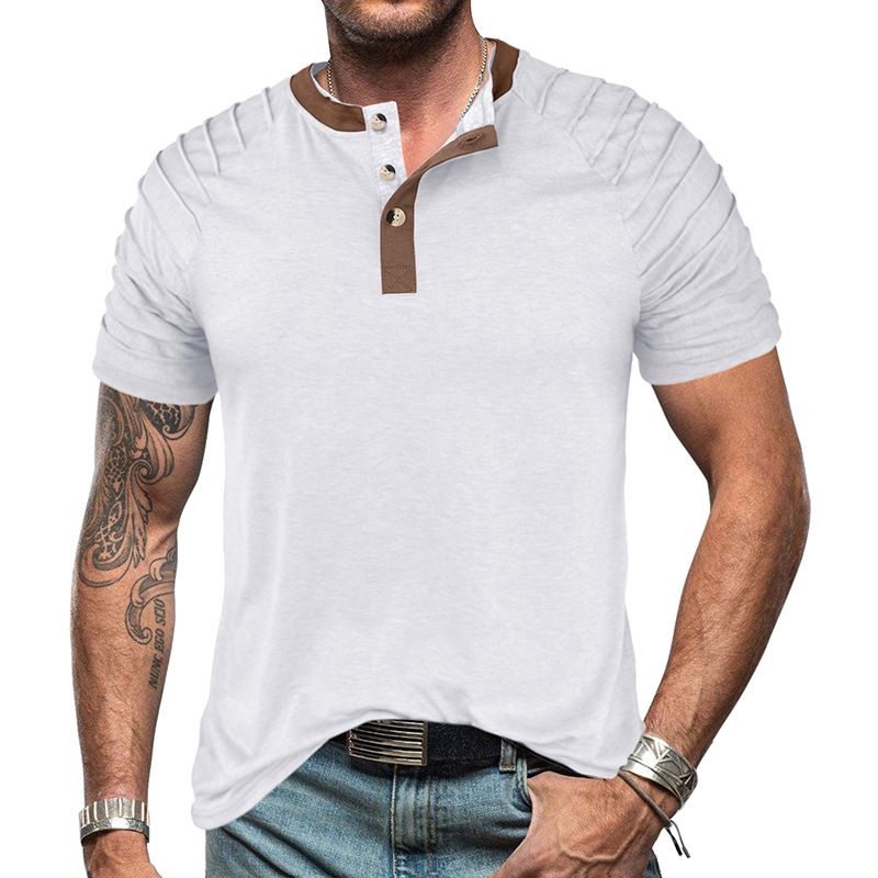 TIOZONEY - Polera Manga Corta Algodón Hombre