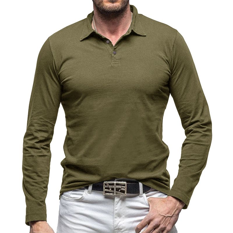 TIOZONEY - Algodón de manga larga para hombre