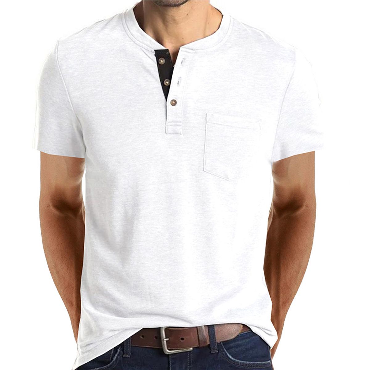TIOZONEY - Polera Hombre Manga Corta