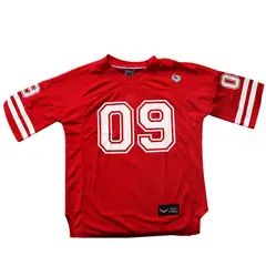 TIOZONEY - Polera Manga Corta Algodón Hombre Rojo