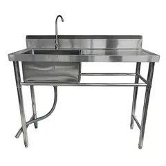 PROCHEF - Lavafondos Acero Inox. 120x60x90 cm. Secador derecho