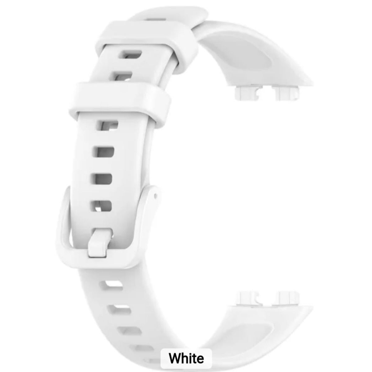 GENERICO - Correa BLANCA Silicona Smartband Smartwatch Huawei FIT8-9-10