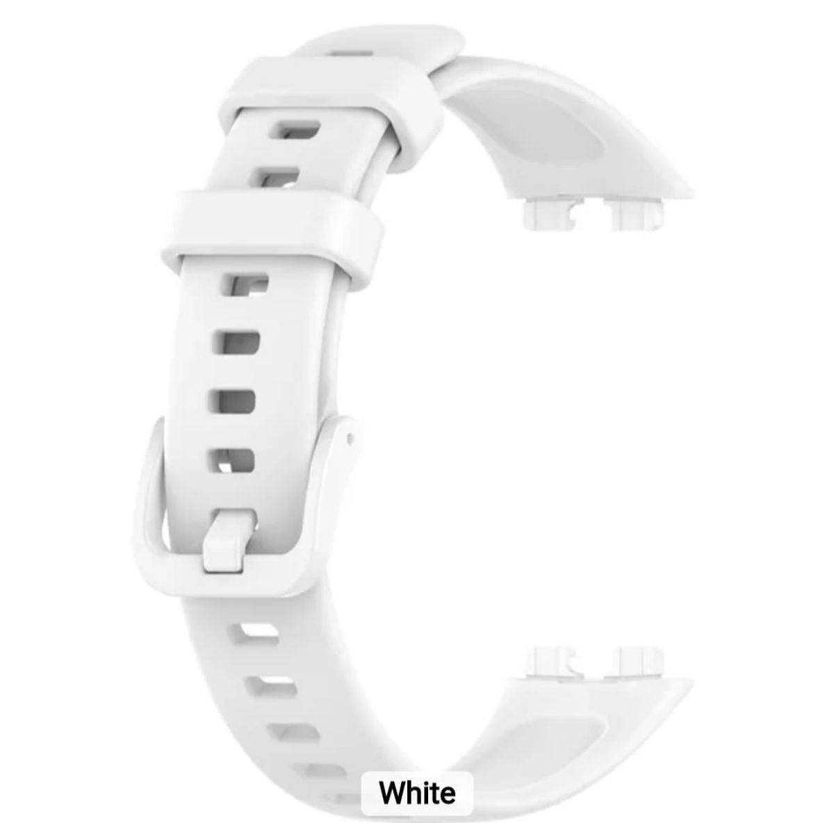 GENERICO - Correa BLANCA Silicona Smartband Smartwatch Huawei FIT8-9-10