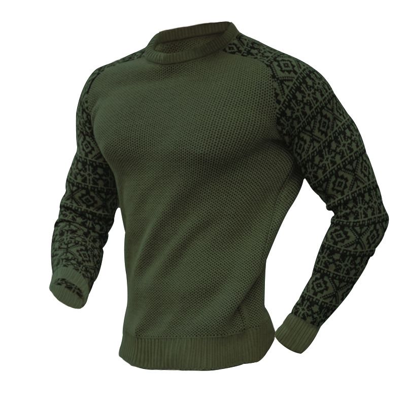 TIOZONEY - Polera Casual Manga Larga Hombre