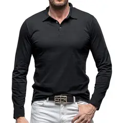 TIOZONEY - Algodón de manga larga para hombre
