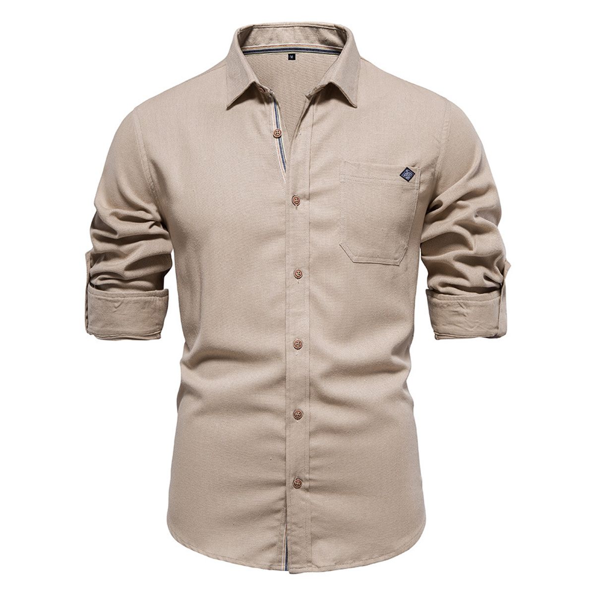 TIOZONEY - Camisa Manga Larga Hombre