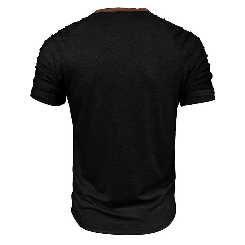 TIOZONEY - Polera Manga Corta Algodón Hombre