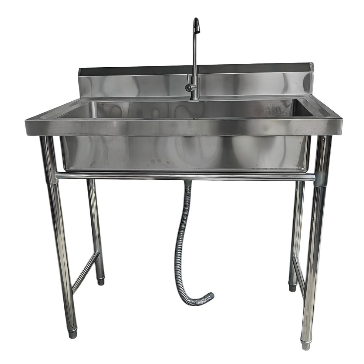 PROCHEF - Lavafondos Acero Inoxidable 100x60x90 cm. Con Grifería