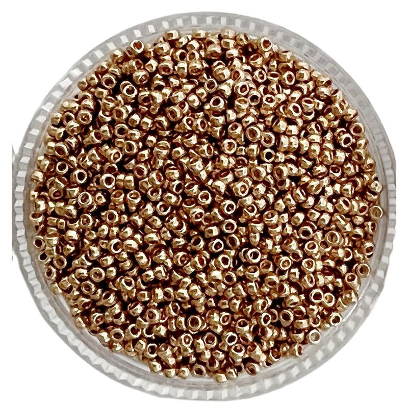 GENERICO - Rocallas Miyuki Galvanizado 15/0 20gr - Dorado