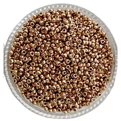 GENERICO - Rocallas Miyuki Galvanizado 15/0 20gr - Dorado