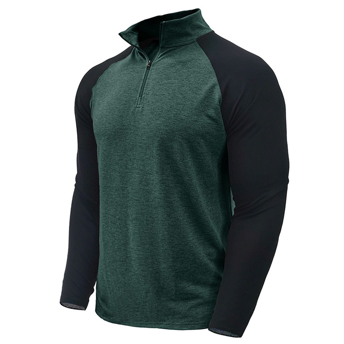 TIOZONEY - Manga larga con cremallera Sport para hombre