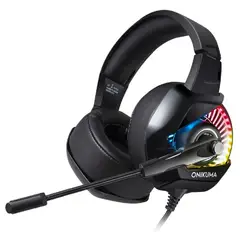 ONIKUMA - Audifonos Gamer K6 RGB Black White