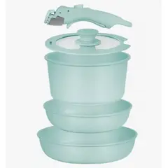 GENERICO - Bateria Cocina Antiadherente 5pcs Smart Mango