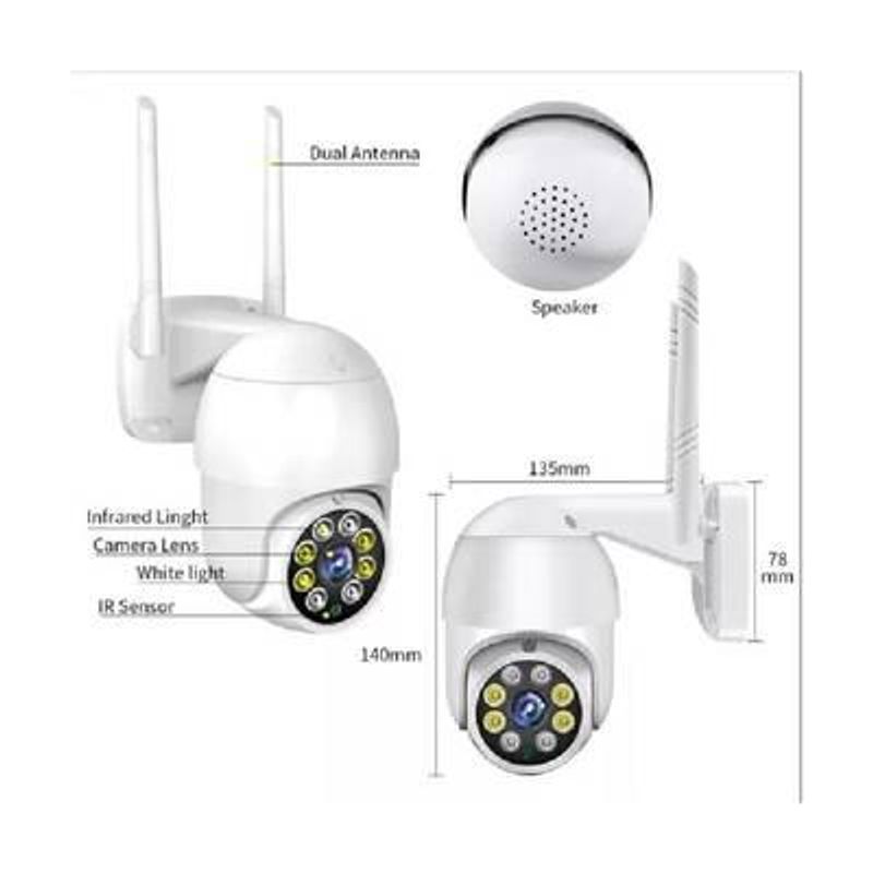 PHILCO - Cámara Ip Con Movimiento Infrarrojo Impermeable Wifi Full Hd