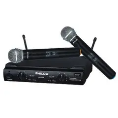 PHILCO - UHF Set de 2 Microfonos Inalambrico