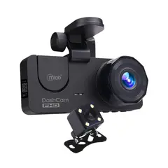 MLAB - Cámara Auto DVR FHD 3 Cámaras Front 1080p Inside 720p Back 720p