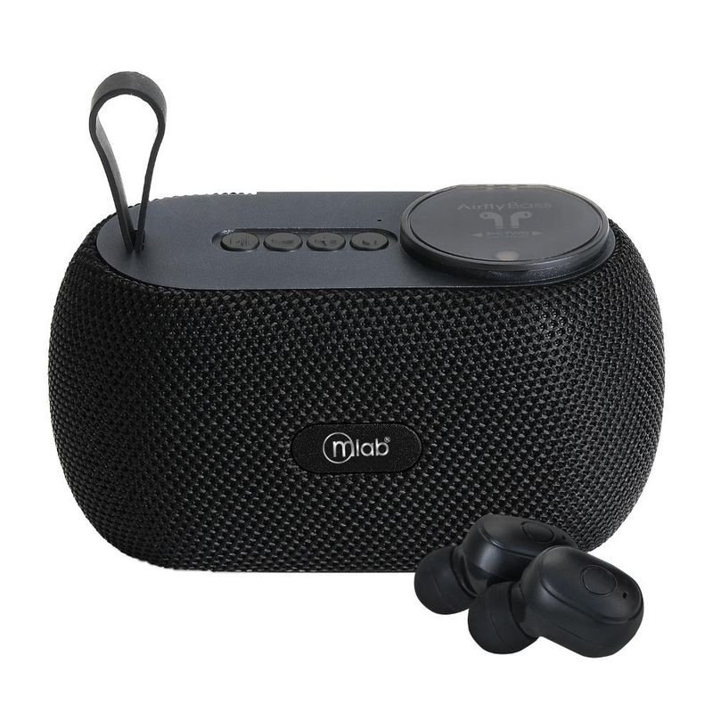 MLAB - Air-Dual Bass TWS Speaker + Audífonos Mlab