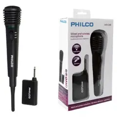 PHILCO - Micrófono Alámbrico Inalámbrico