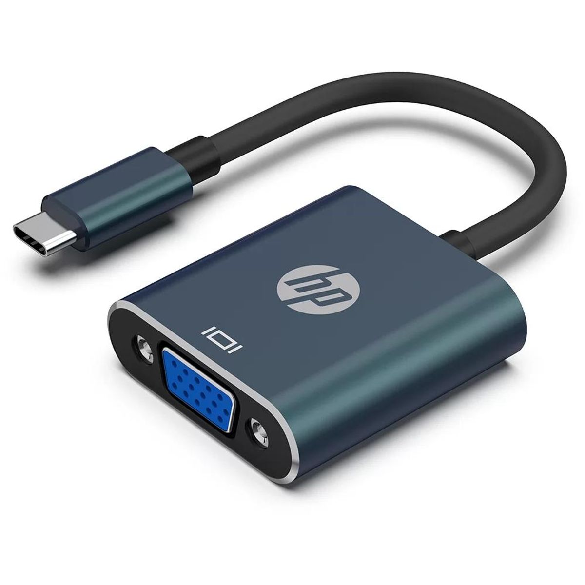 HP - Adaptador Usb Tipo C A Vga Hembra Azul HP Dhc-ct201