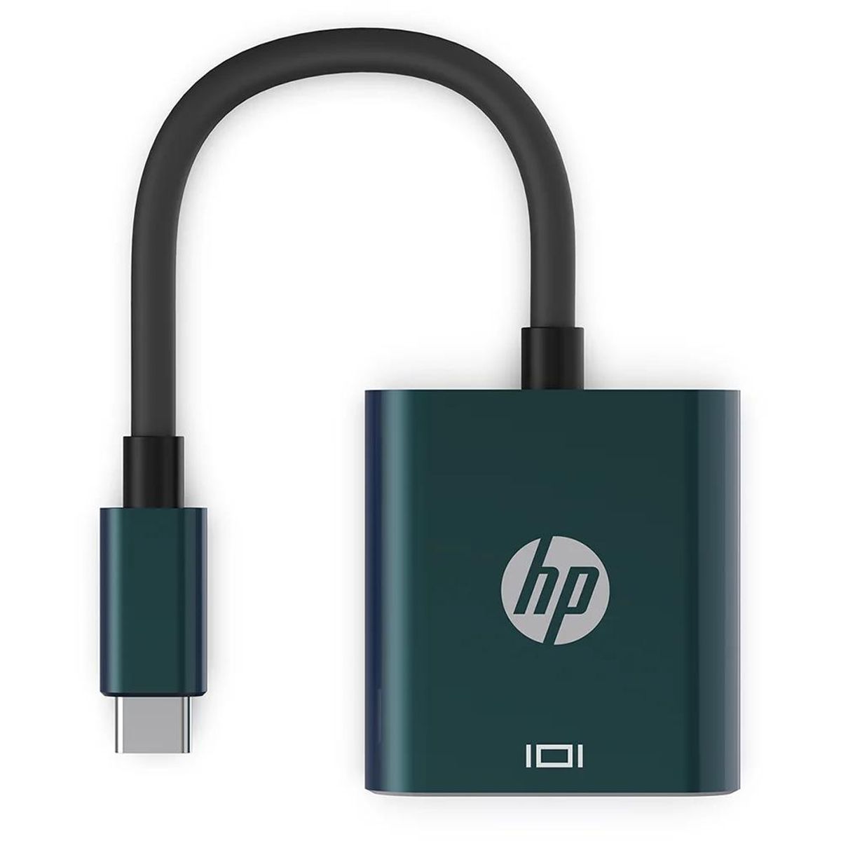 HP - Adaptador Usb Tipo C A Vga Hembra Azul HP Dhc-ct201