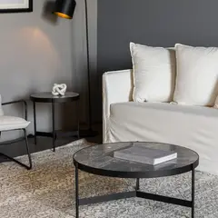 FORASTERO - Mesa De Centro Bianca Marmol Gris
