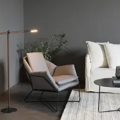 FORASTERO - Poltrona Cortona Lino Gris