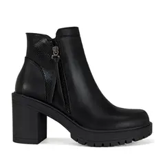VIA UNO - Botin Mujer Negro 12533421