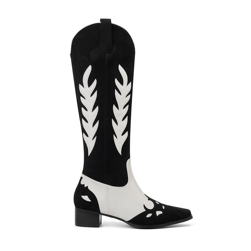 VIA UNO - Bota Mujer Via Uno Negro/Blanco 12531313
