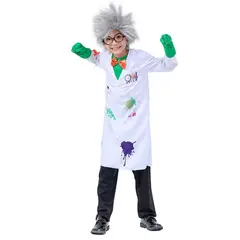 GENERICO - Disfraz Científico Para Niños Talla S 4-6 años