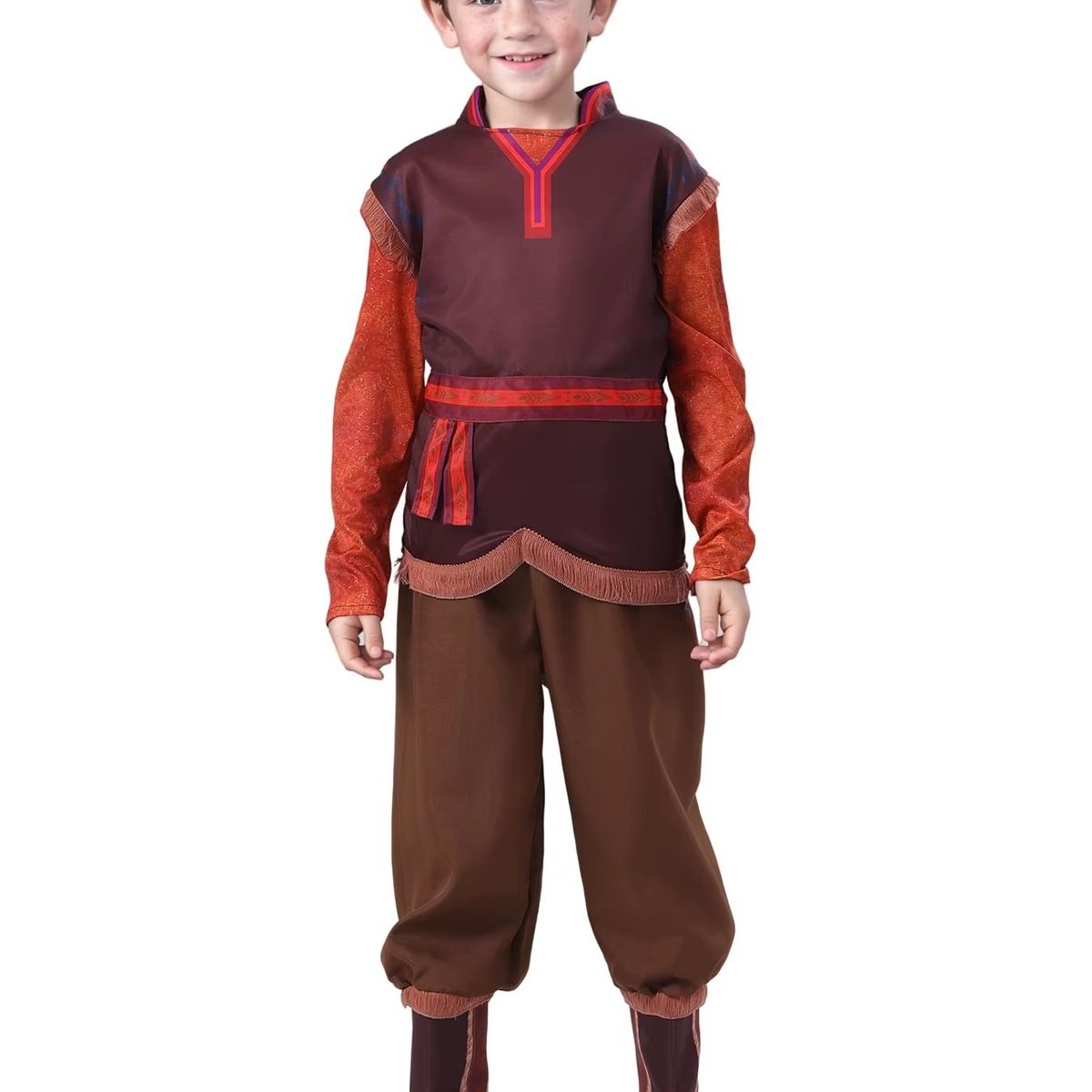 GENERICO - Disfraz Para Niño Kristoff Frozen Disney Talla L 8-10 años