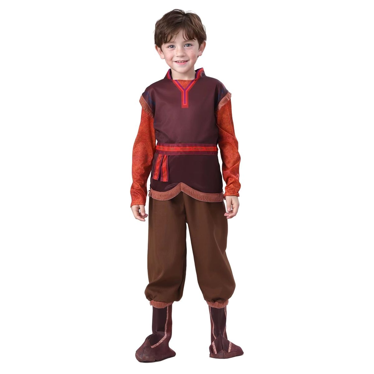 GENERICO - Disfraz Para Niño Kristoff Frozen Disney Talla L 8-10 años