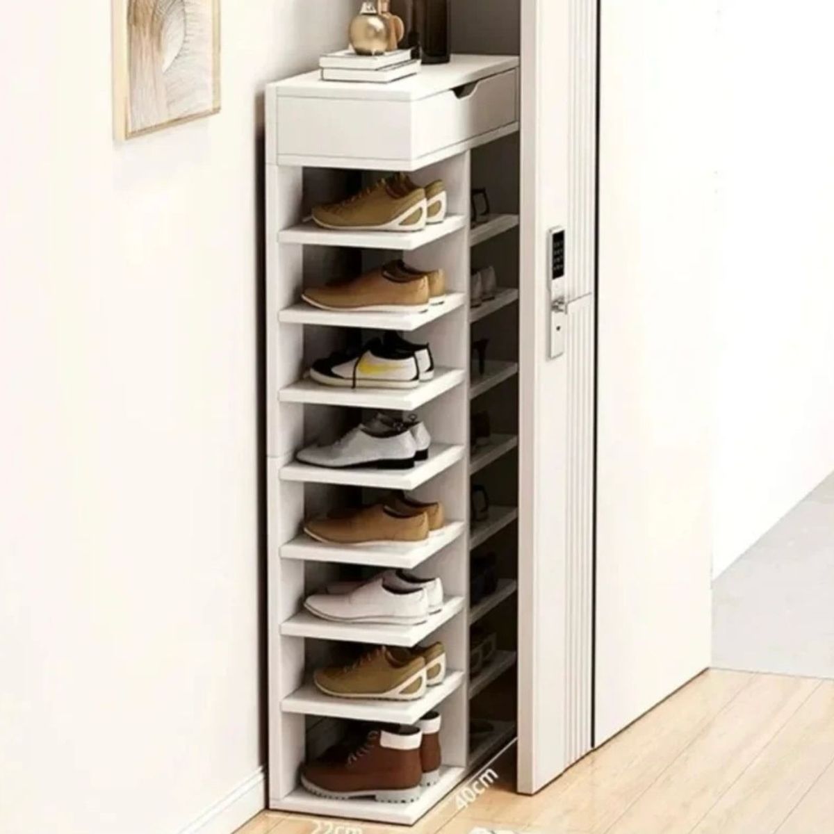 GENERICO - Zapatero Organizador Estante Zapato 14 Pcs Hall Armario