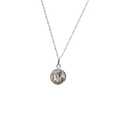 JOYAS MYTOKE - Medalla Colgante San Benito + Cadenita Plata Nacional 950