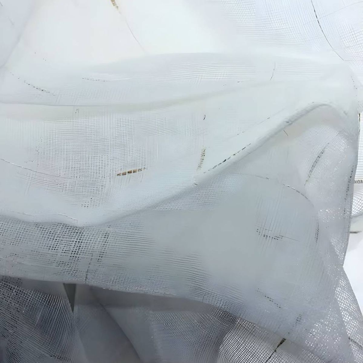 GENERICO - 2 panel de Cortina visillo transparente con textura 140x230cm S02