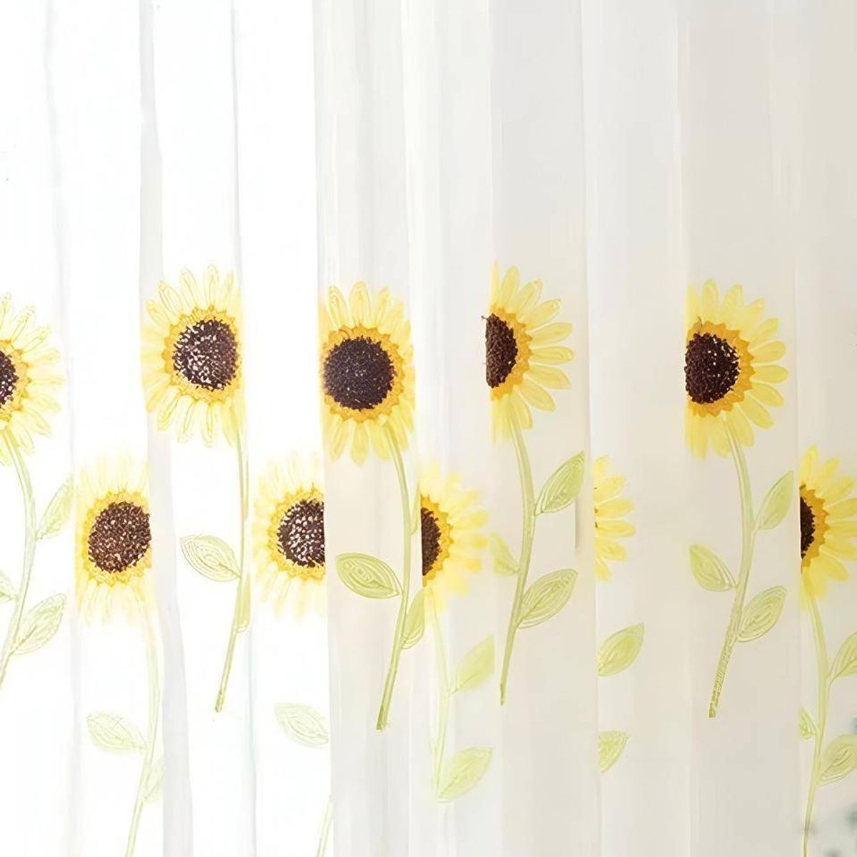 GENERICO - 2 panel de Cortina visillo transparente con textura 140x230cm TF10