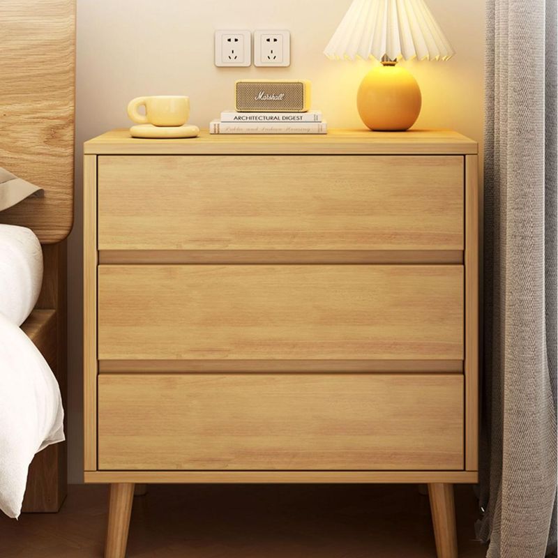 ELEMENT DESIGN - Velador con 3 Cajones, Madera, 50x40x62 cm