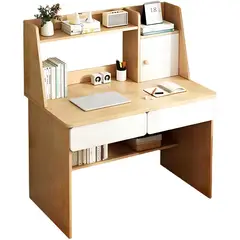 VIDITA - Escritorio Con Estanteria 80x110cm Cajón Gabinete Oficina Trabajo